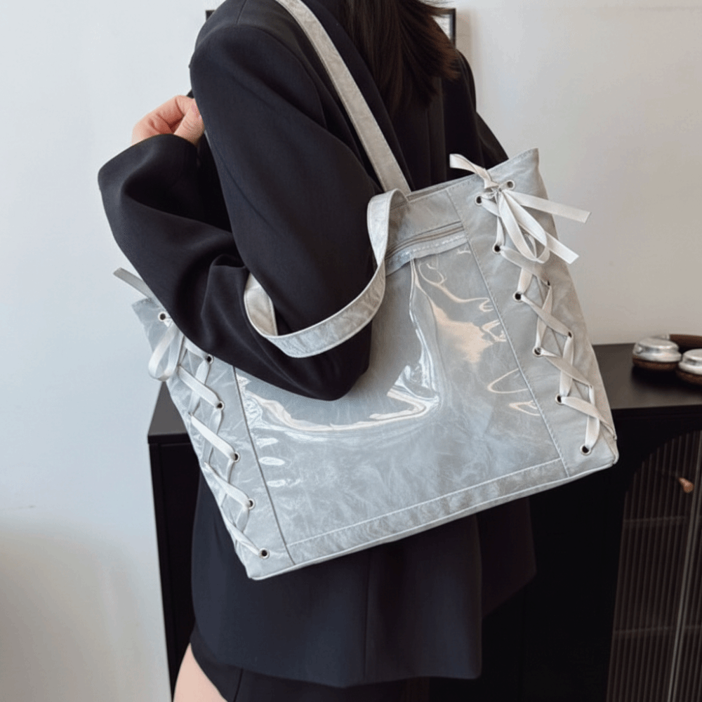 Lace-up Simple Itabag Badge Di - огляд і ціна Tote Bag Beach