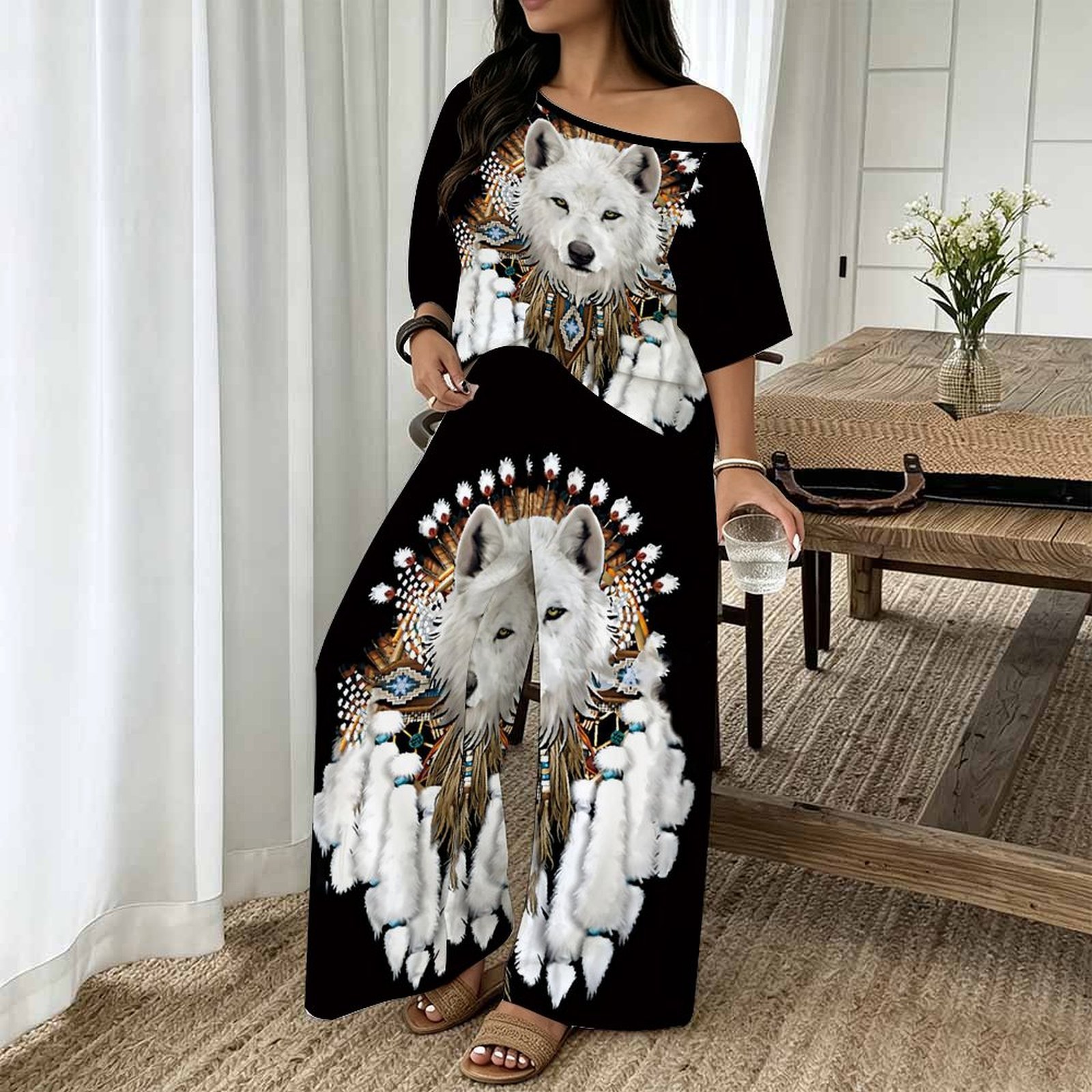 Plus Size Women Spring/summer  - огляд і ціна Blouse Off Shoulder