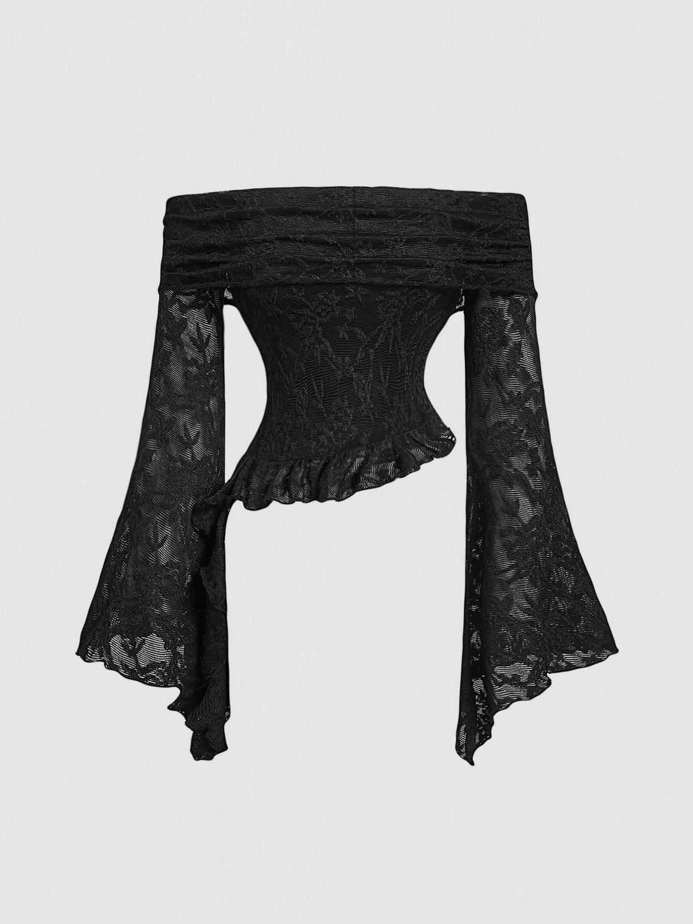 Women Off Shoulder Lace Top Fl - огляд і ціна Blouse Off Shoulder